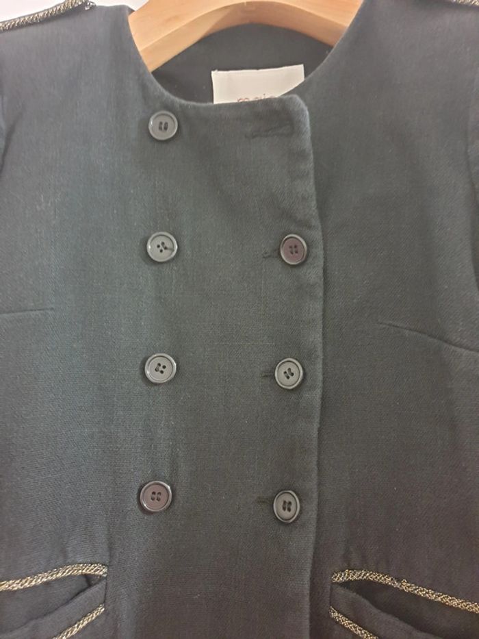 Veste Caban Blazer mi saison coton Maje Taille 38 - photo numéro 11