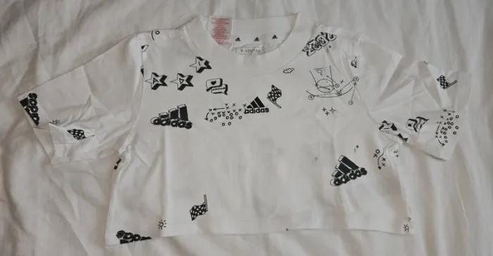 Tee-shirt crop top Adidas, 9/10 ans