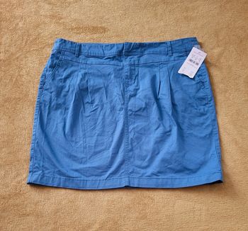 Mini jupe jean fluide en coton