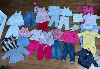 Lot 3 mois fille - week end à la mer sergent major jacadi et autre 