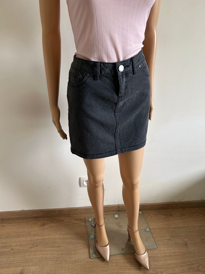 Jupe noire neuve en jean Morgan taille 38 (valeur 49€) - photo numéro 2