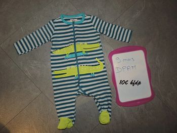 pyjama DPAM taille 9 mois