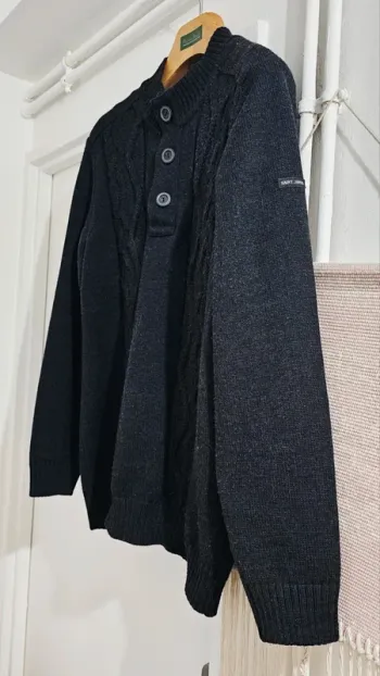 Pull Torsades Col Montant Laine Saint James Taille L