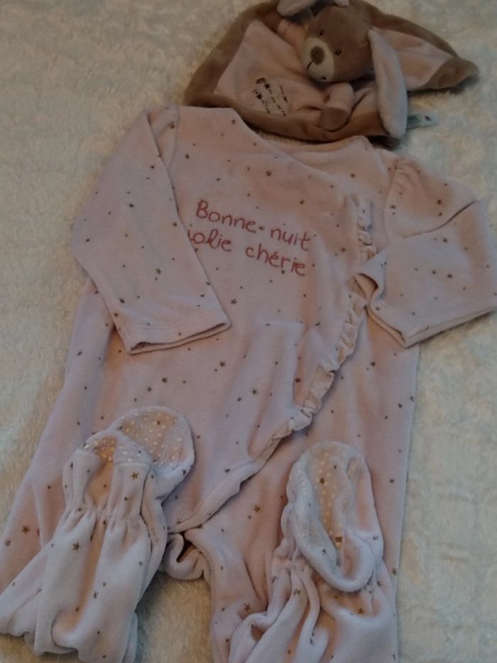 Pyjama 86cm rose pale