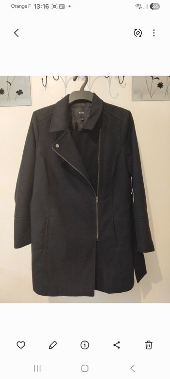 Manteau doublé avec ceinture Taille 46