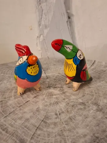 Sifflets vintage en forme d'oiseaux