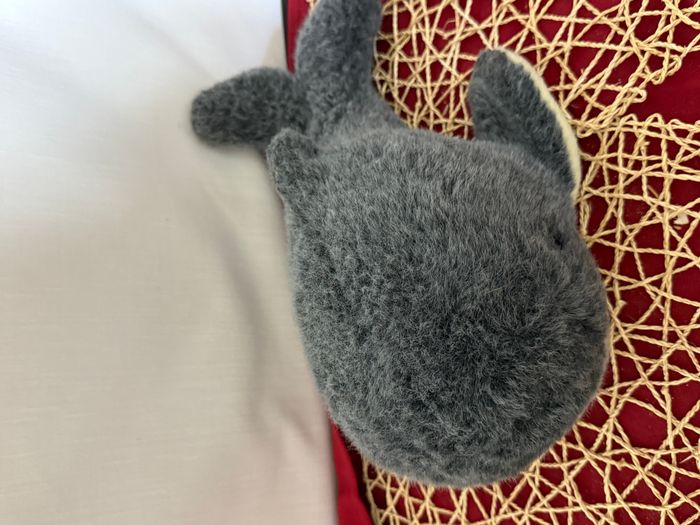 Peluche baleine MINOUCHE bleu jaune - photo numéro 3