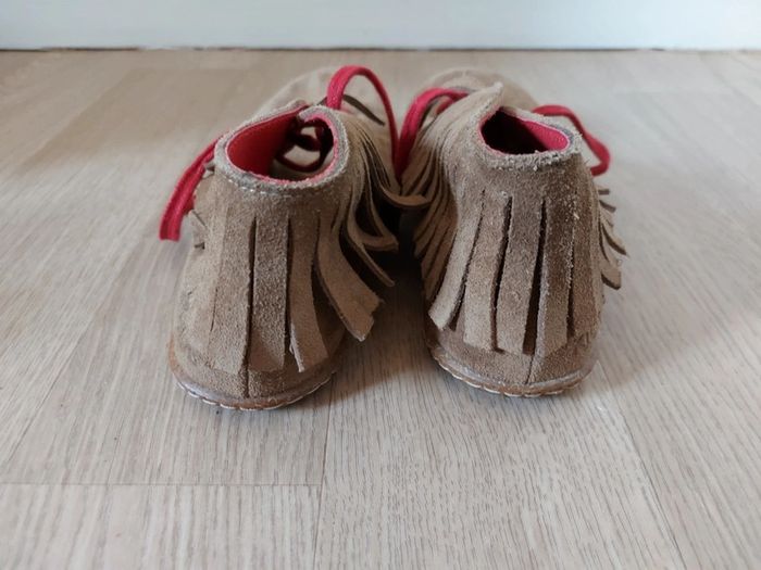 Kickers avec frange marron et rouge - photo numéro 4