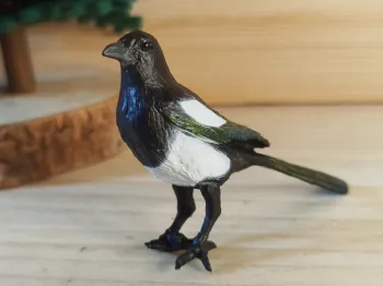 Figurine oiseau Pie Animal de la campagne