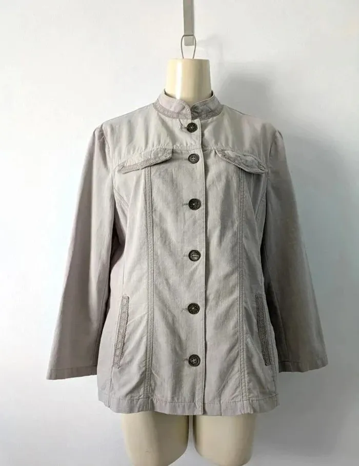 Veste d'été beige 100% coton - Armand Thiery - taille 42
