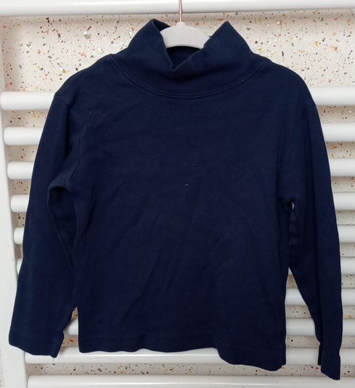 Sous pull bleu marine Taille 2 ans - photo numéro 2