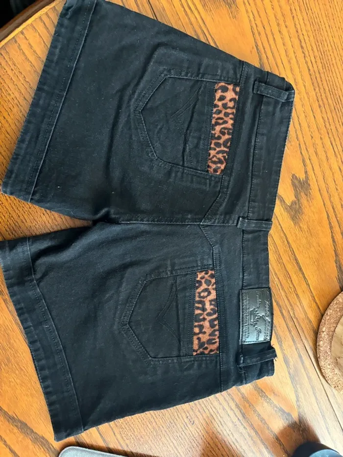 Short noir en jeans - Taille XL - photo numéro 2