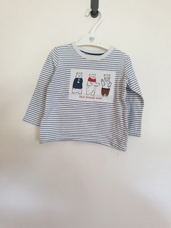 Tee-shirt ML 12 mois - 80 cm