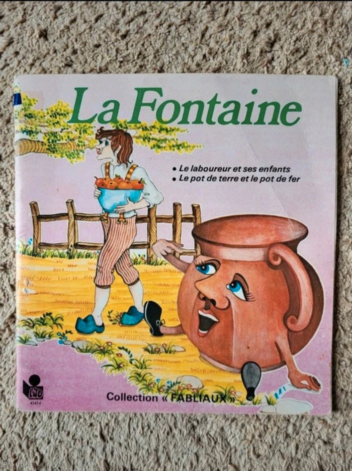 Livre des années 80 Fables de La Fontaine Collection Fabliaux