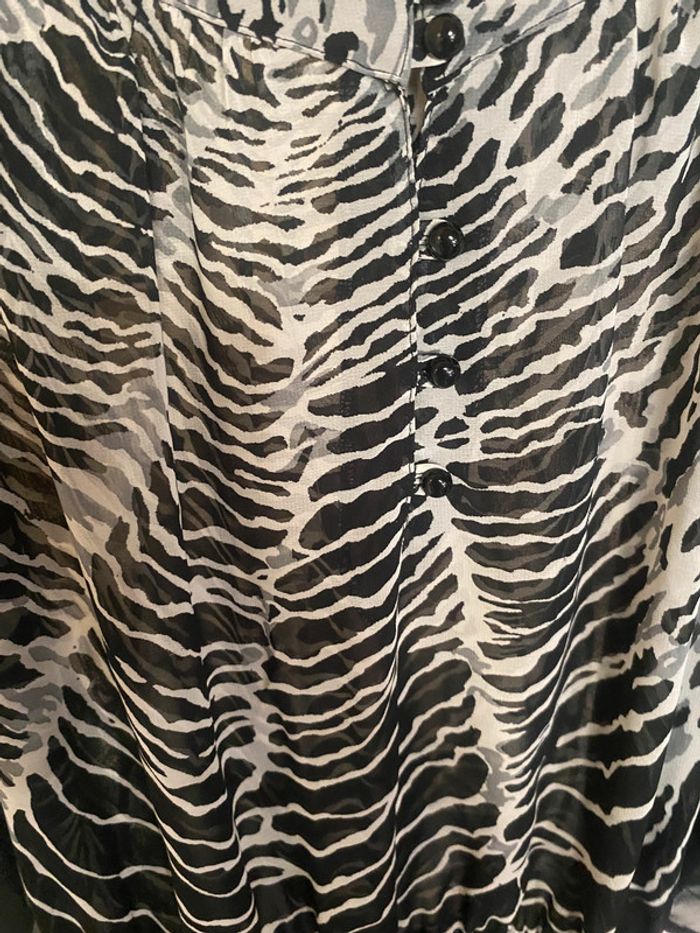 Haut léger semi transparent motif zébré Christine Laure - photo numéro 6