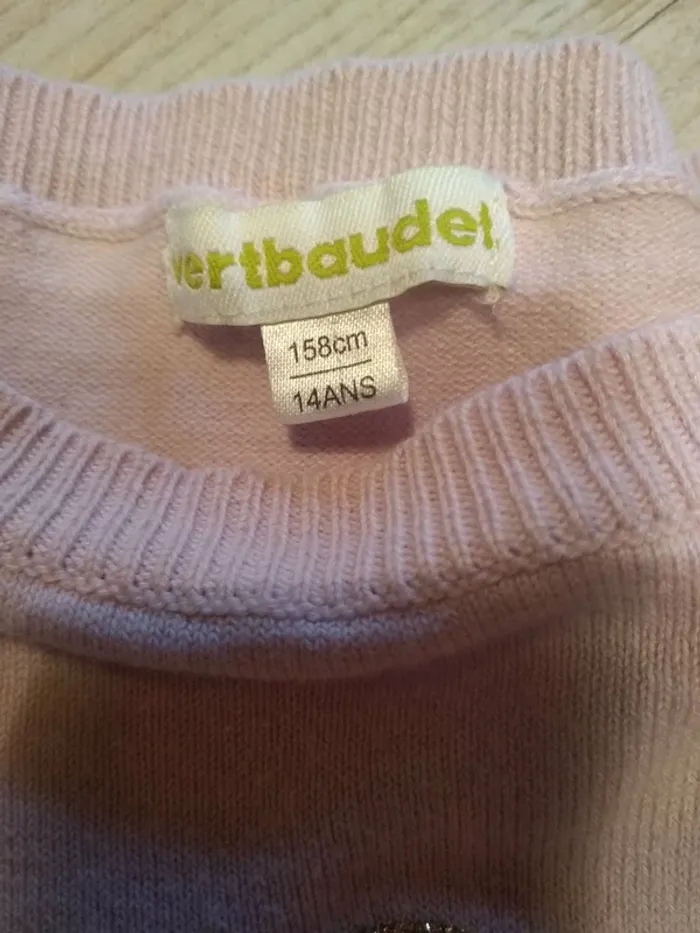 Petit Pull Fin Vertbaudet Fille 14 ans - photo numéro 3