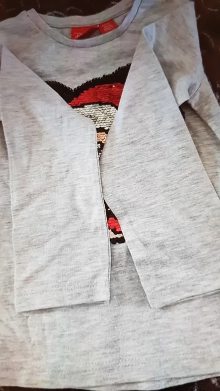 Tshirt manches longues Mickey Noel - photo numéro 3