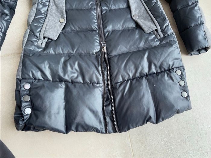 Doudoune bleu marine, grise bi matiere de la marque Vero Moda, taille M - photo numéro 4