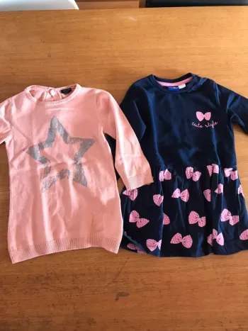 Lot 2 robes manches longues 2 ans