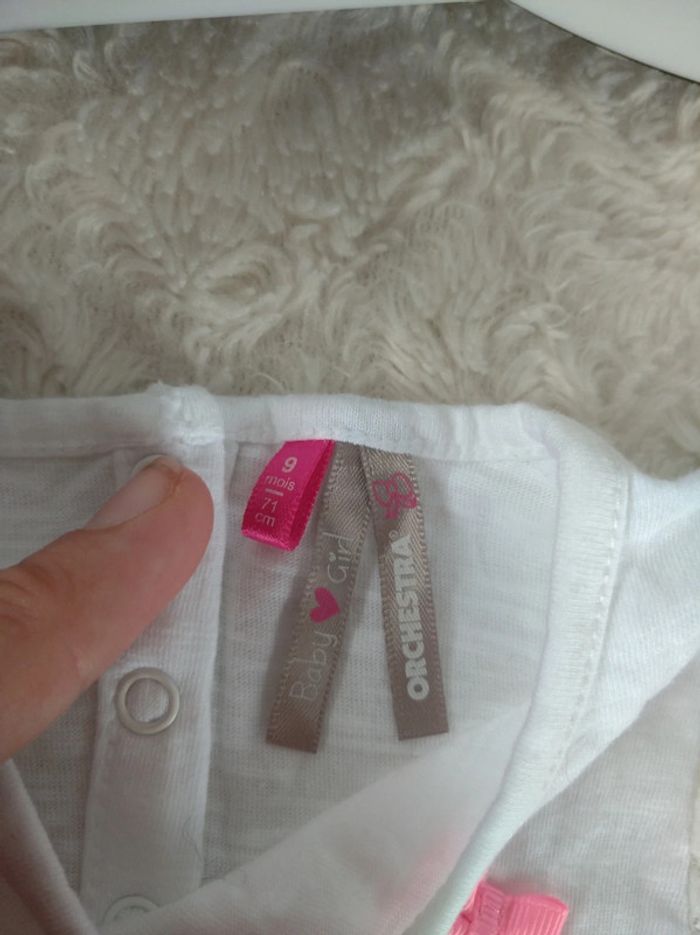 Robe courte ou tunique manches courtes Fille 9 mois - photo numéro 6