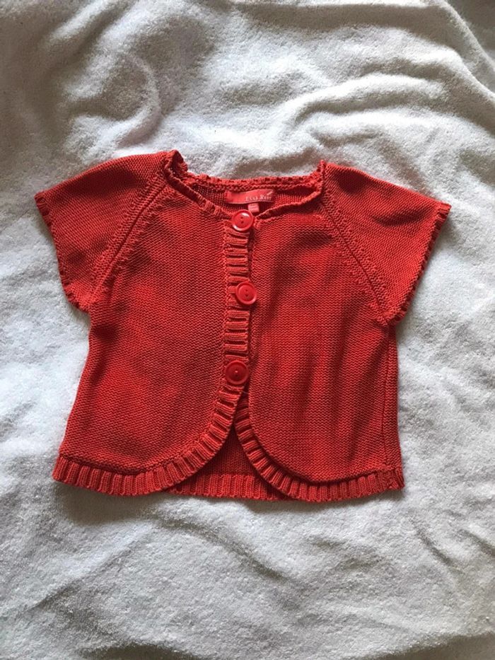Bolero orange 🌸 Taille 6 ans 🌸 Lisa rose