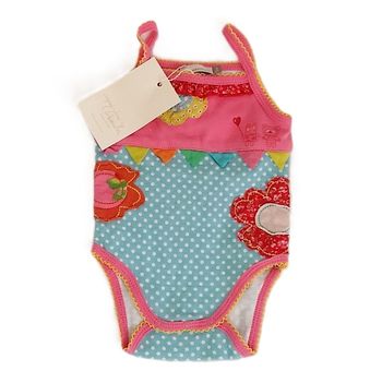 Body bretelles coloré bébé fille 1 MOIS CATIMINI