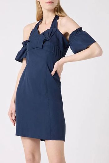 Robe courte bleu nuit Naf Naf