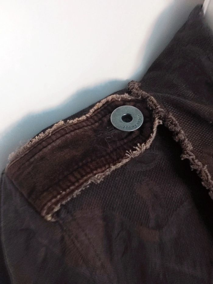 Long manteau marron y2k vintage officier/ EDC by Esprit - 38/M à 40/L - photo numéro 12