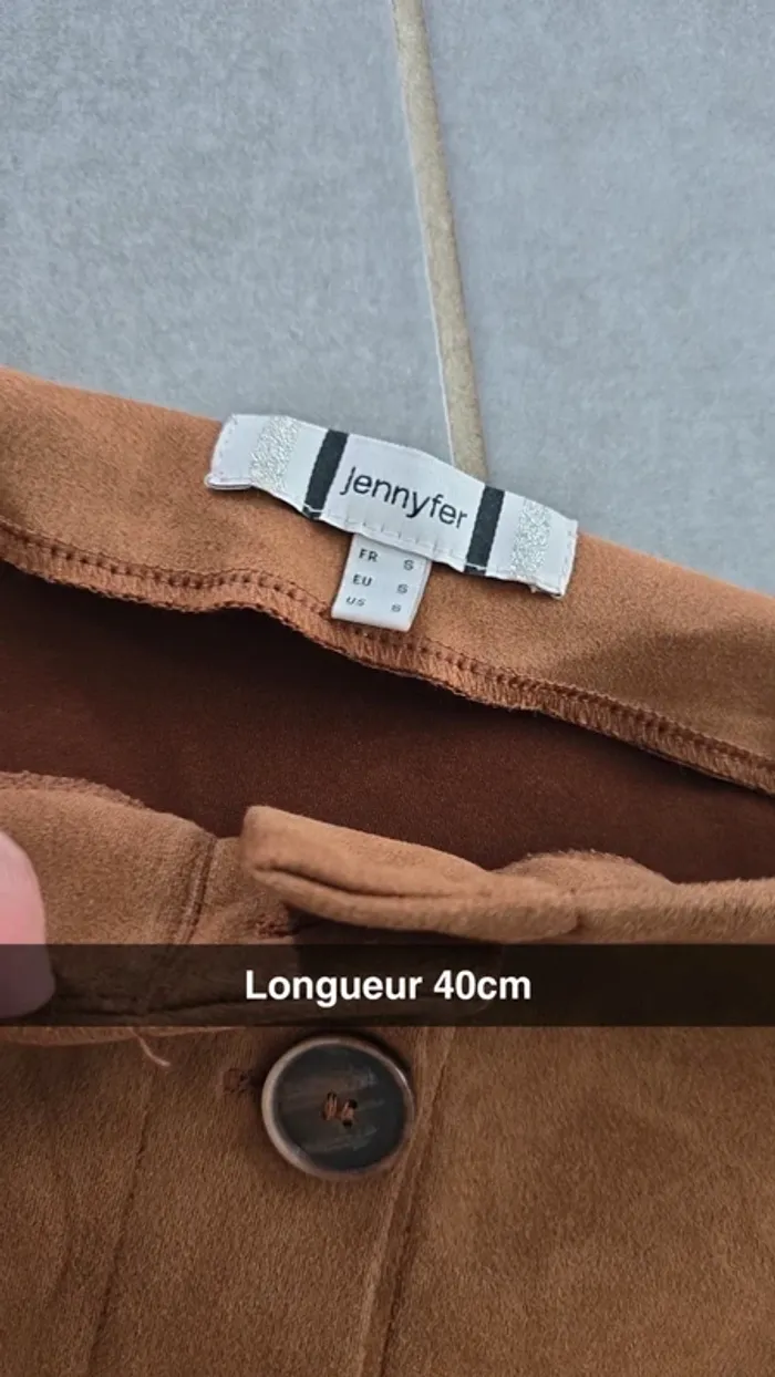 Jupe marron daim - photo numéro 2