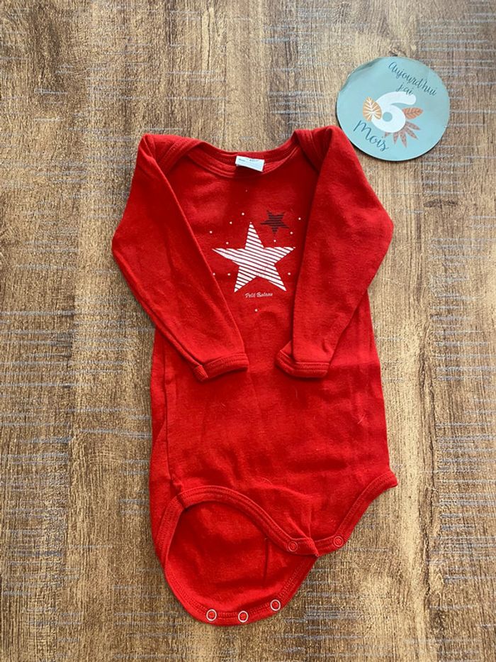 Bodie rouge petit bateau 6 mois