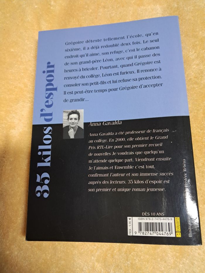 Livre de poche 35 kilos d'espoir - photo numéro 2