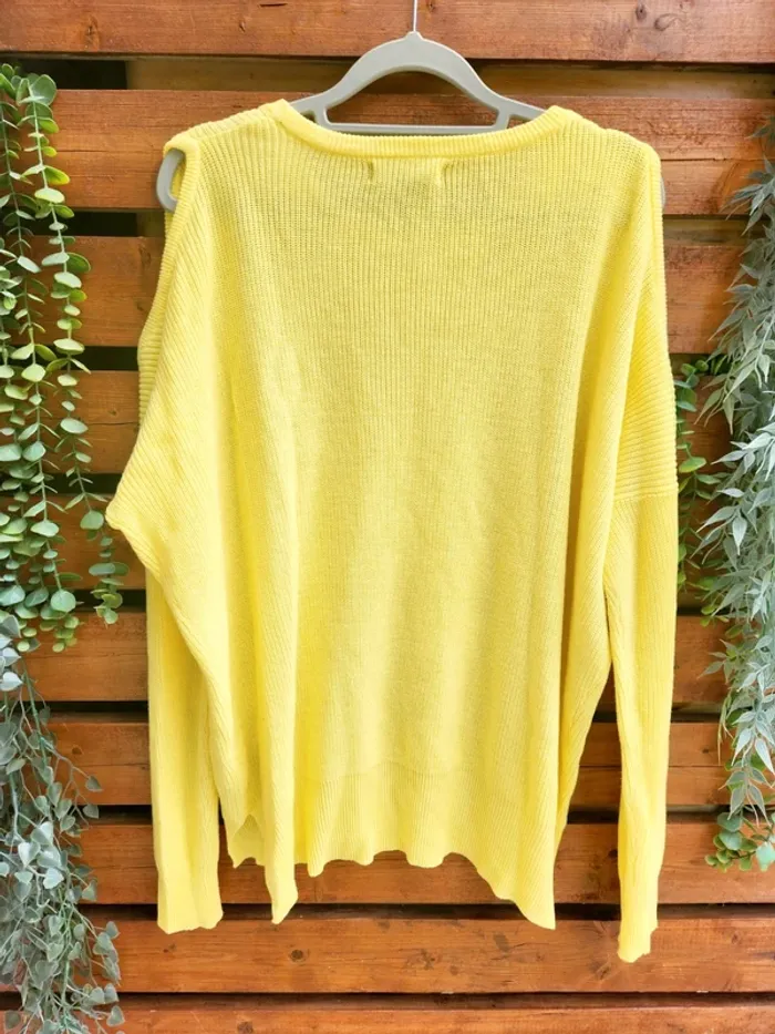 Pull jaune épaules dénudées – Primark - photo numéro 2