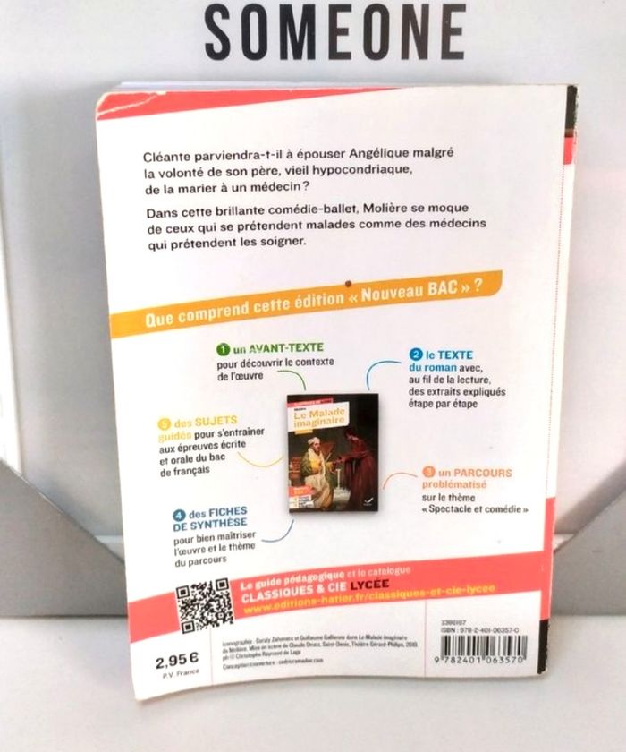 Lot 2 livres pour Le malade imaginaire de Molière, l'œuvre plus la méthodologie - photo numéro 8