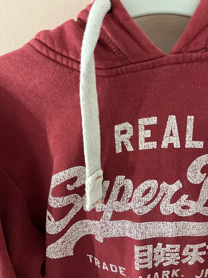 Sweat à capuche bordeaux - photo numéro 6