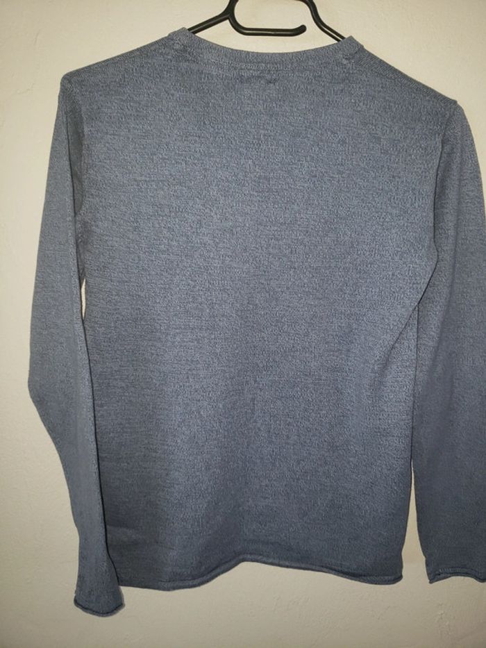 Pull fin  bleu chiné 12 ans - photo numéro 2