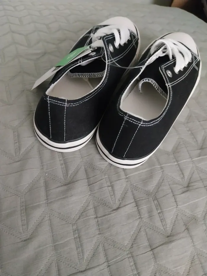 Chaussure en toile noire T39 - photo numéro 6