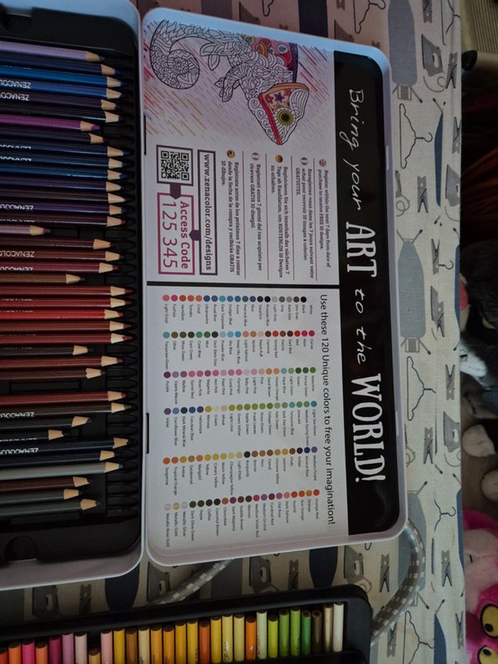 120 crayons de couleur "zenacolor" - photo numéro 2