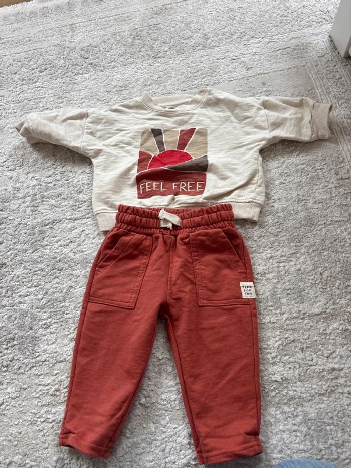 Ensemble de chez Zeeman 4-6 mois beige terraccota - photo numéro 2