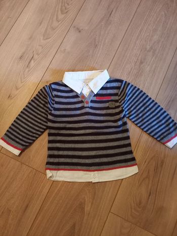 Pull chemise 12 mois