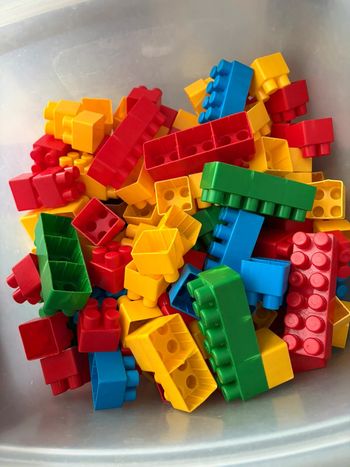 Gros lot de Blocs de Construction - Couleurs Vives - Pour Créer et Imaginer !