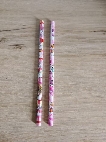 Crayons de papier Diddl. Lot de 2 crayons de papiers de la collection Diddl coeur neufs