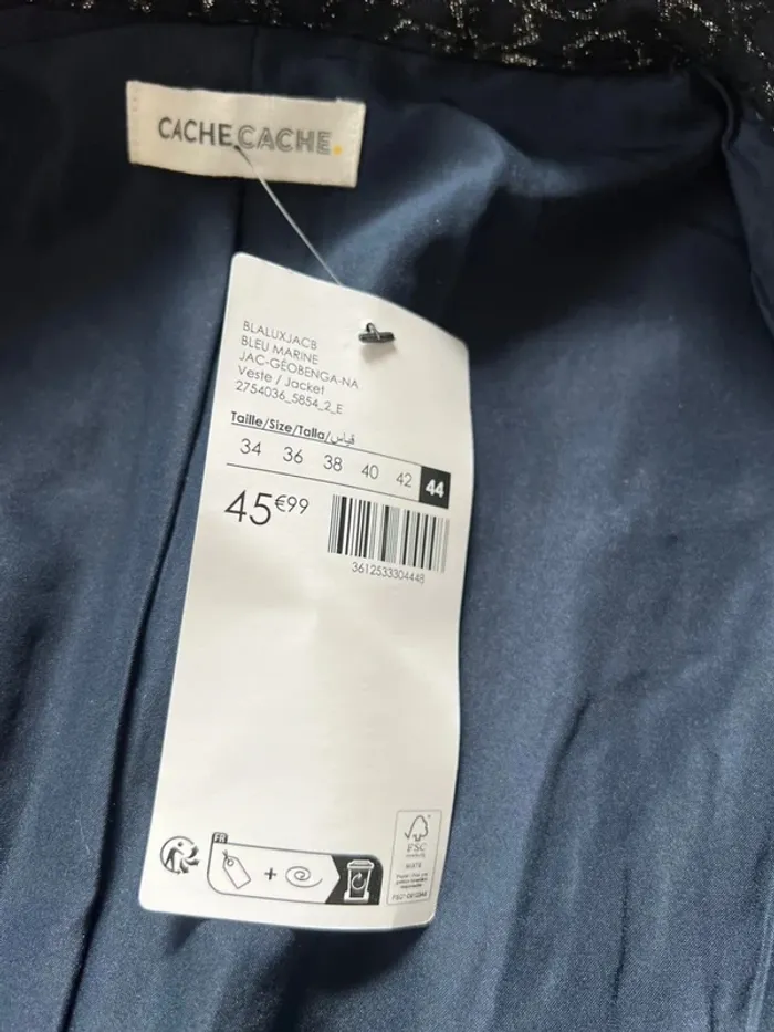 SOLDE Blazer taille 44 . Cache cache - neuf - photo numéro 5