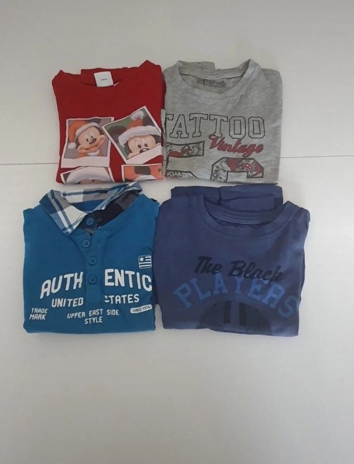 4 t shirts manches longues en 5 ans