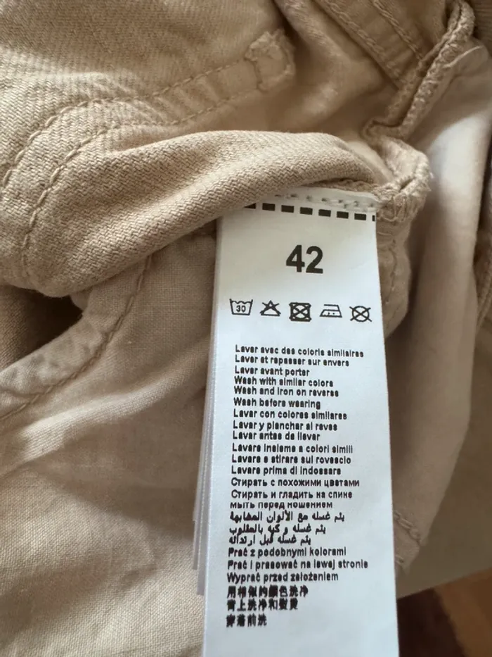 Pantalon BZB Homme - Coupe Relaxed Côtelé Beige - Taille 42 - Neuf avec Étiquette - Valeur 25€ - photo numéro 6