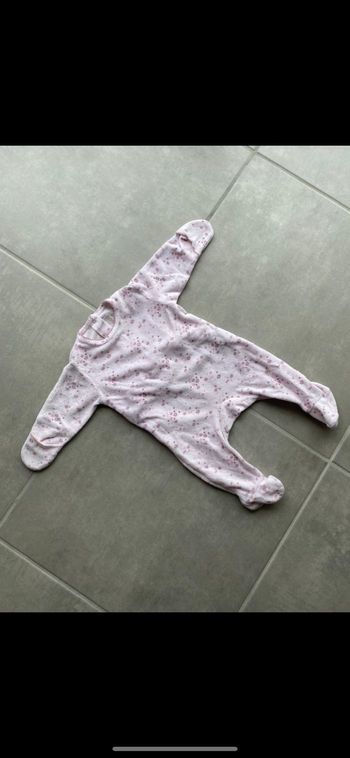 Pyjama fille à fleurs 3 mois