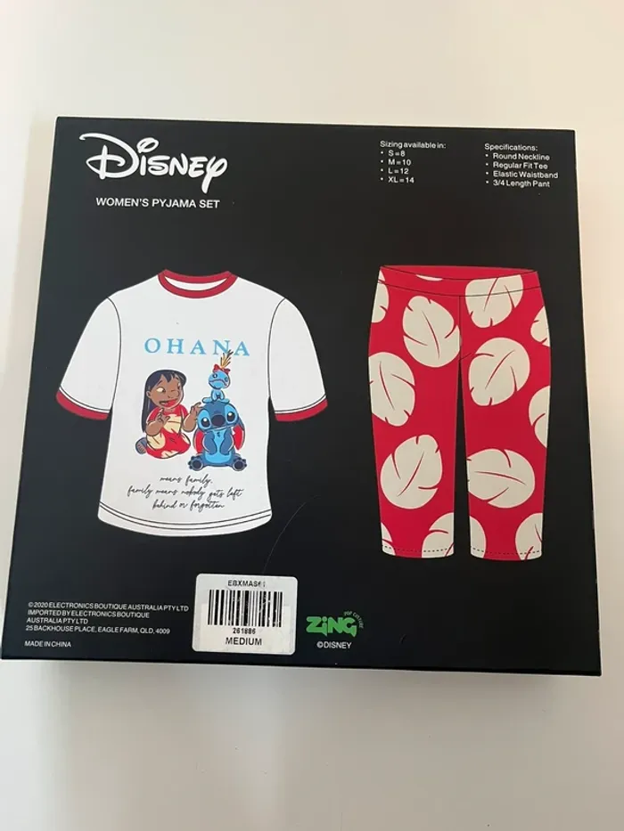 Pyjama Disney Lilo & Stitch Taille M - photo numéro 6