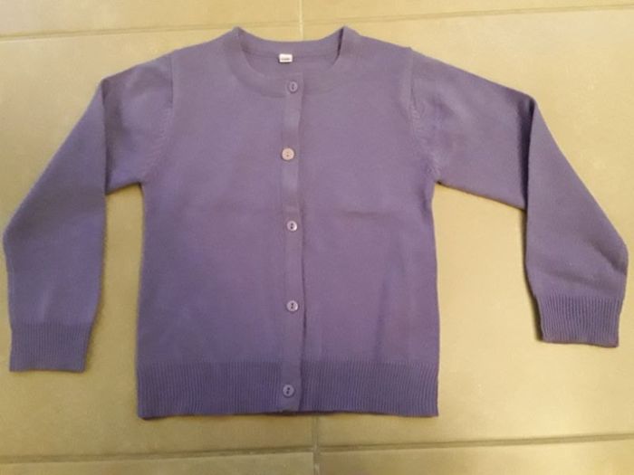 Gilet violet fille 6 ans TBE