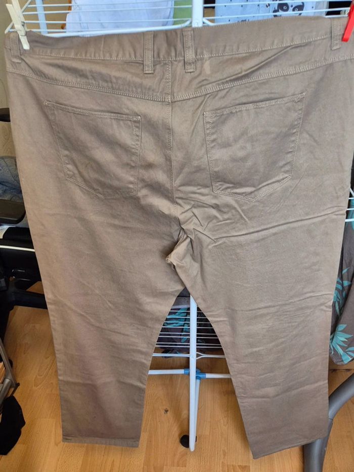 Pantalon en toile marron - photo numéro 2
