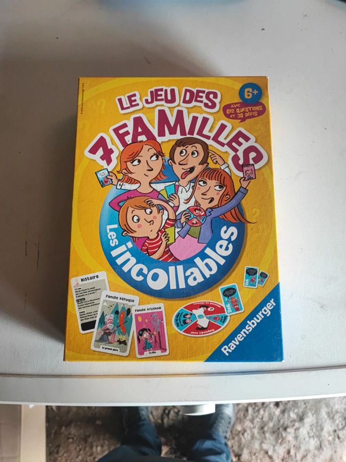 Jeux de société le jeu des 7 familles les incollables