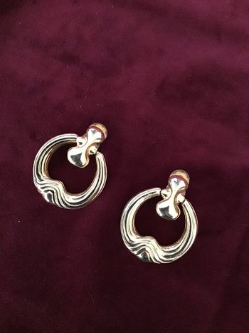 Beaux clips dorés vintage couture